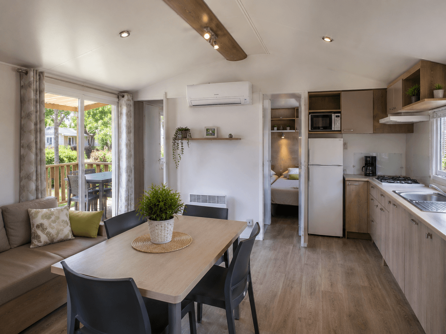 Unité intérieure de climatisation dans un mobil-home